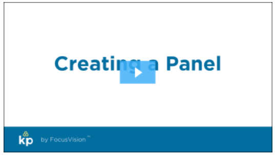Creating a Panel